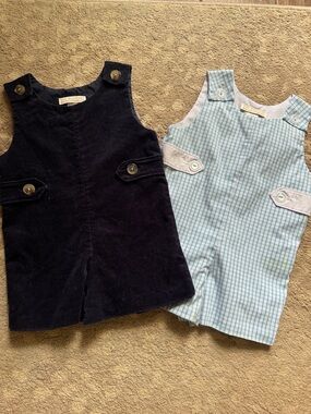 6-12 mo. The Beaufort Bonnet Company-Jon Jon bundle (corduroy & plaid)